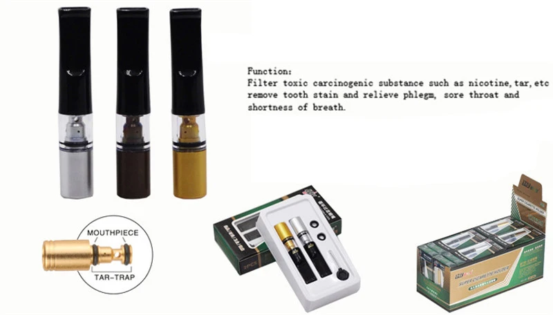 2 шт. очистка от дыма крутой инструмент сигарет фильтр толстый и тонкий мундштук для сигарет Циркуляционный фильтр