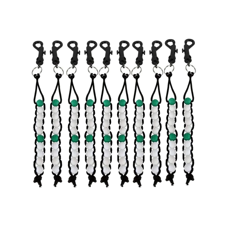 

10 Pack Golf Bead Stroke Counter Golf Stroke Count Putting Score Counter for Referee