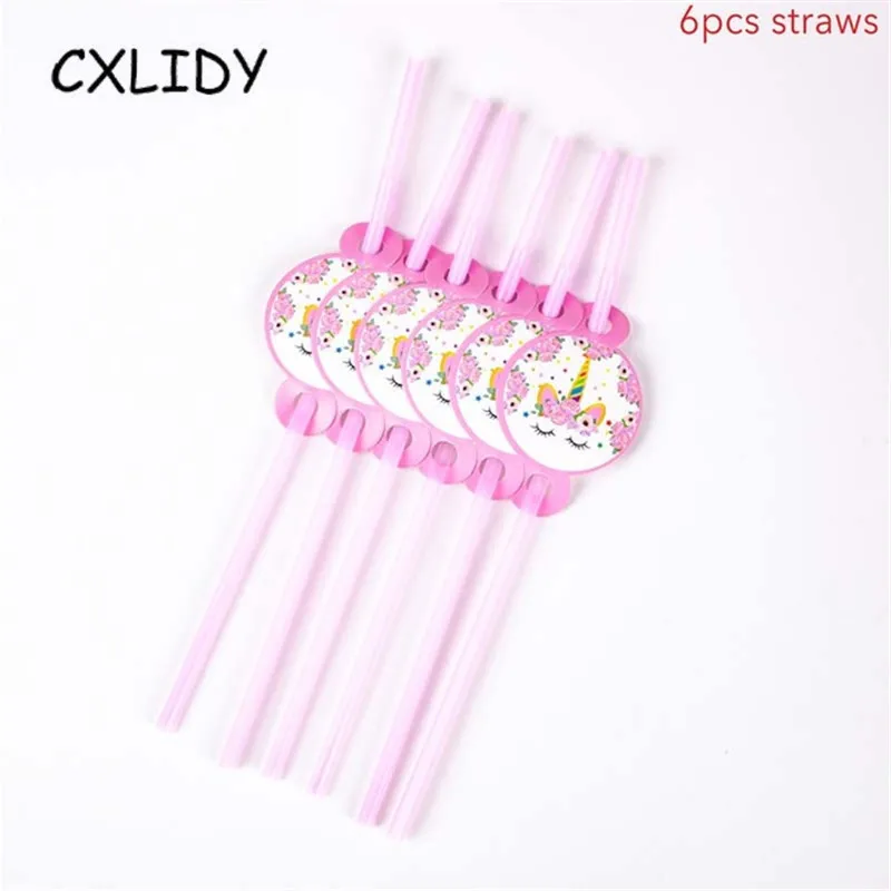 Rainbow Unicorn Cupcake Wrappers Cake Topper Happy Birthday Party Cake Decorations Kids Baby Shower Unicorn Party Supplies GM001 (23)