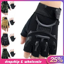 Feitong зимние теплые перчатки детские спортивные Военные перчатки без пальцев тренировочные перчатки с поддержкой запястья для фитнеса#25918