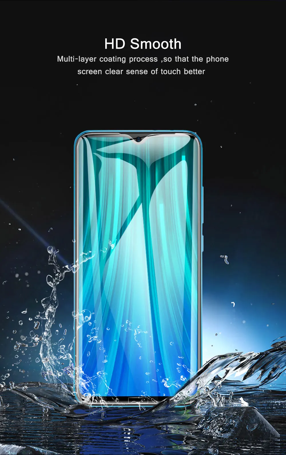 Стекло для Redmi Note 8 Pro, закаленное стекло, полное покрытие, защита экрана, тонкая гладкая пленка для Xiaomi Redmi Note 8, защитное стекло