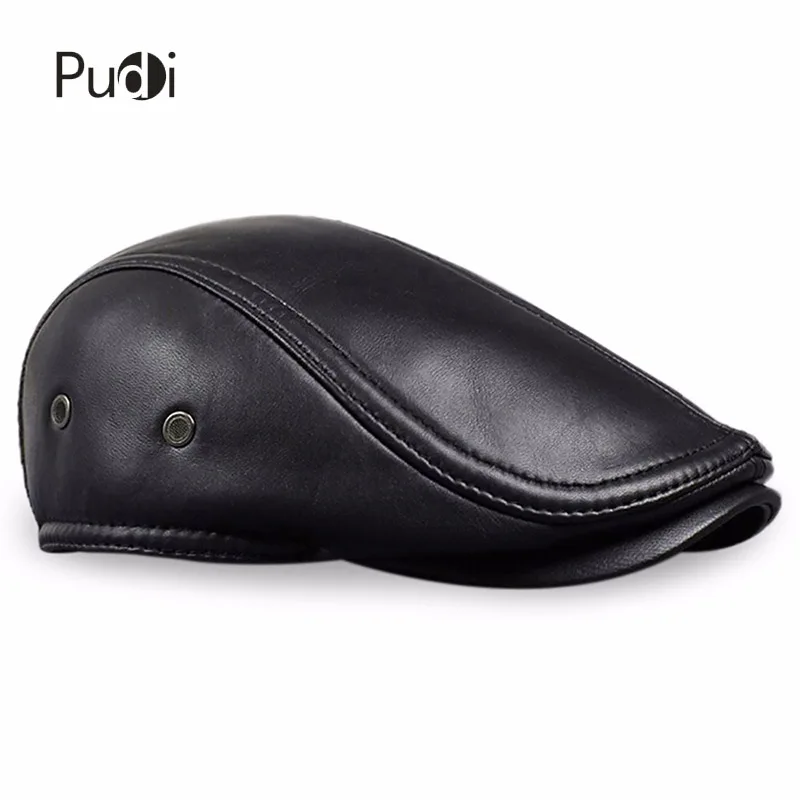 Мужская кожаная бейсбольная кепка HL041 новый стиль берет газетчика из овечьей