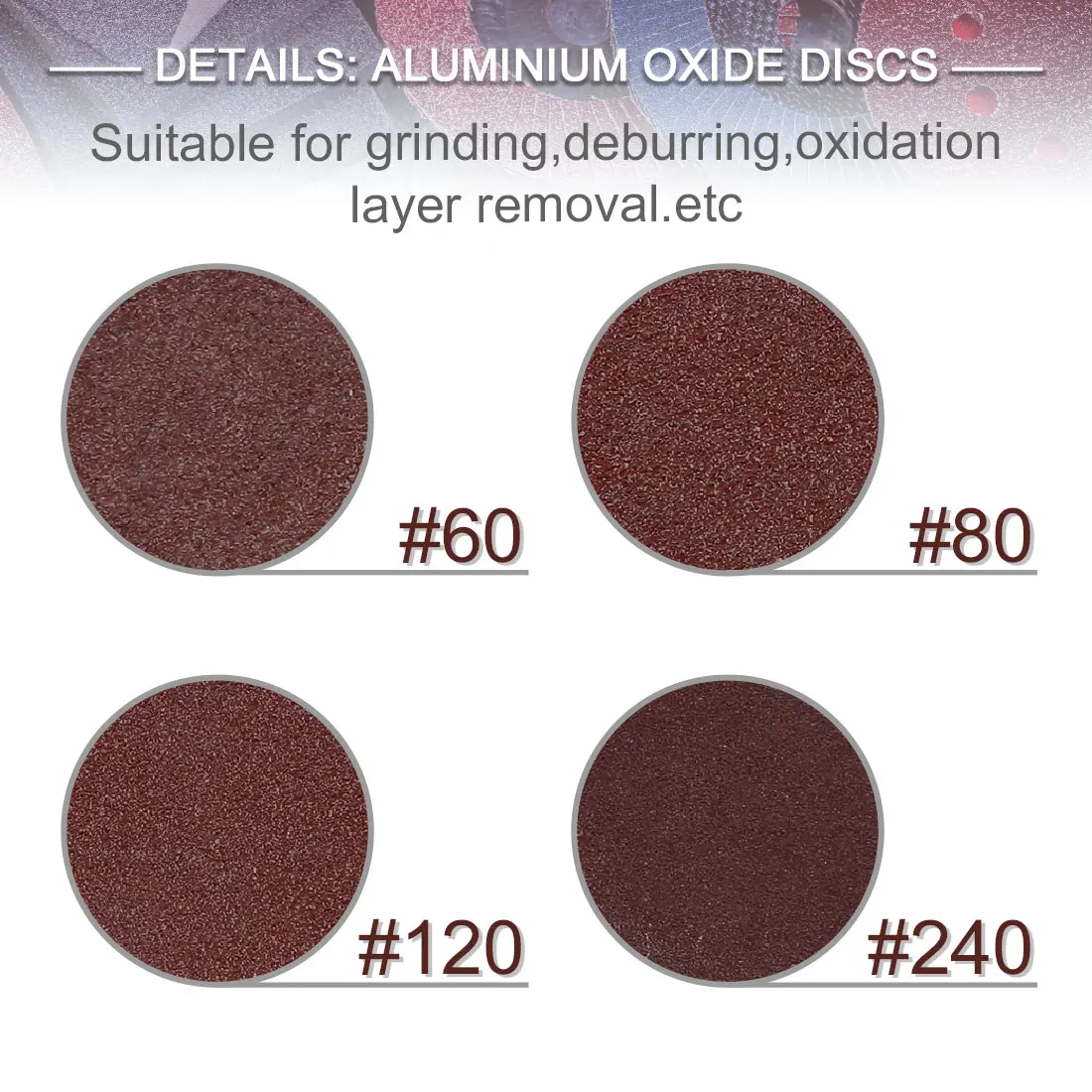 X Autohaux 30-80 Pcs 2 Inch Roll Lock Sanding Grinding Discs 60 80 120 240 Grit for Car Polishing and Rust Removal