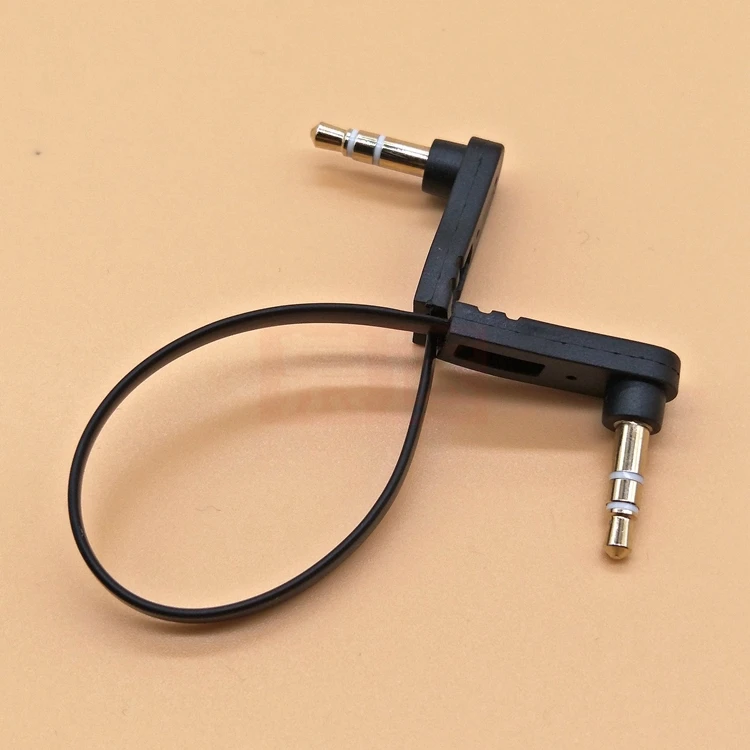 Ultra Short 3.5mm Double Elbow AUX Audio Cable (10cm) for Vehicle Description Image.This Product Can Be Found With The Tag Names 3section double elbow aux audio cable, Computer Cables Connecting, Computer Peripherals, PC Hardware Cables Adapters
