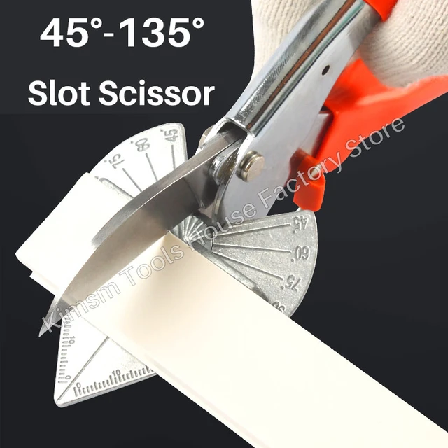 Miter Shears 45-135 Degree Sharp Trunking Shears Multi Angle Miter Scissors  with 2 Replacement Blades for Cutting Wood Plastic - AliExpress