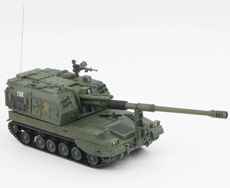 Fine 1: 72 Китайская армия plz05 самоходный пистолет коллекция коробка с окошком для демонстрации модели