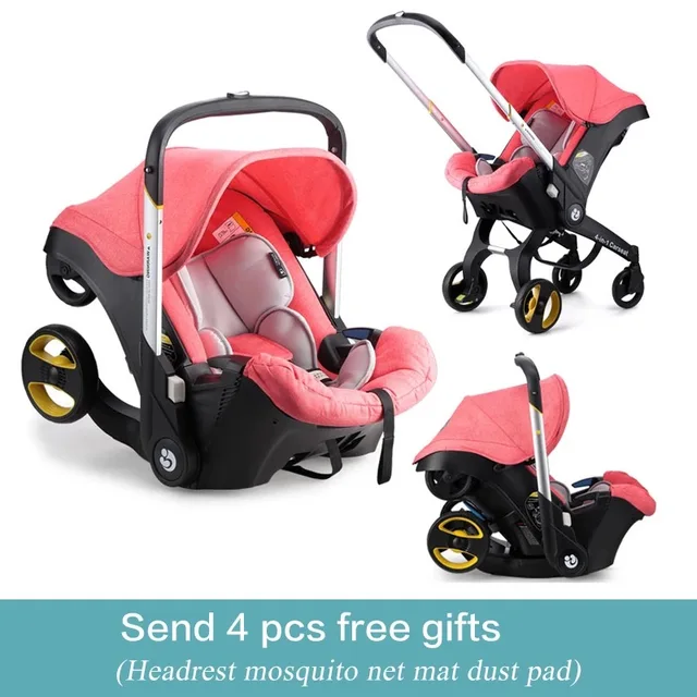 $US $242.00  4 in1 Newborn Baby carseat Stroller Aluminum Alloy Ttravel System Folding Baby Carriage Portable Ca
