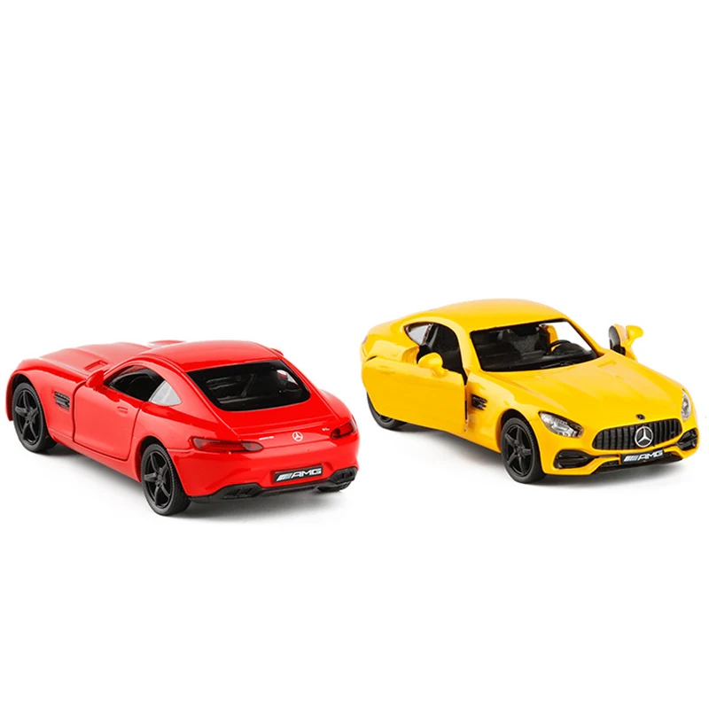 1:36 игрушечный автомобиль AMG GT C63 Coupe металлическая игрушка супермашина из сплава