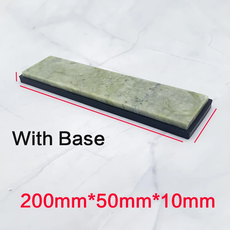 Knife Sharpening Stones, 10000 Grit Professional Chef Whetstone Sharpener  Natural Emerald Fine Whetstone Grindstone with NonSlip Draining Base