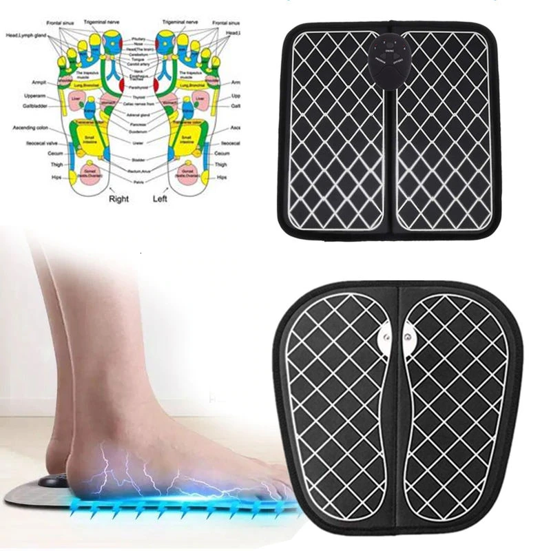 

MO TULIP Electric EMS Foot Massager Wireless Feet Muscle Stimulator ABS Physiotherapy Revitalizing Pedicure Tens Foot Massager
