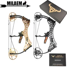 Стрельба из лука блочный лук полностью регулируемый 40-70lbs/45-75lbs/55-85lbs двойная камера блочный лук IBO 350fps аксессуары для наружной съемки