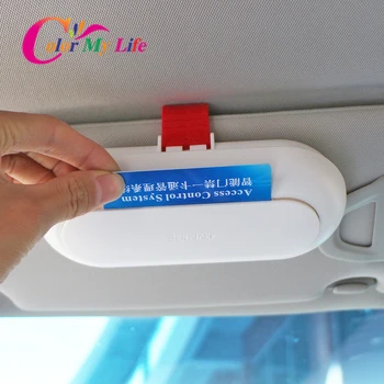 

Color My Life Black White Car Sun Visor Glasses Case Sunglasses Holder Box for Tesla Model 3 Model3 2016 - 2020 Accessories