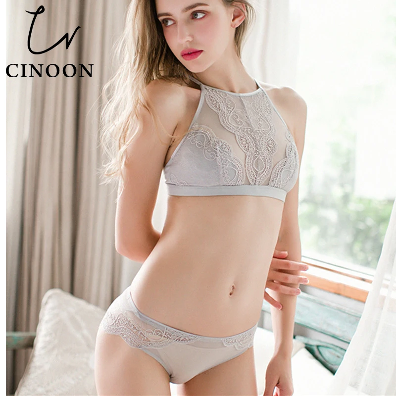 CINOONBralette французское нижнее белье женский костюм кружевной светильник без