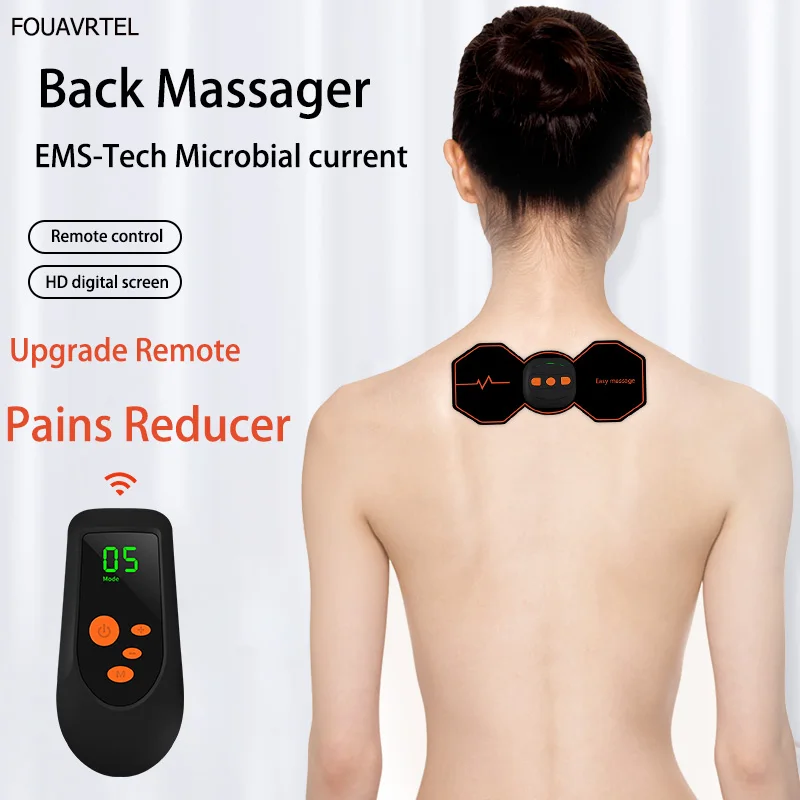 remote massager EMS массажер для шеи, портативный массажер для тела, пульс, расслабление всего тела, расслабление мышц, облегчение боли, снятие усталости, упражнения на талию, руку - Цвет: remote massager