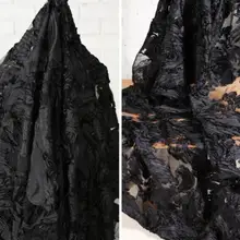 45*145 см черный зубочистка хлопок платье ткань швейная заплата машина Текстиль diy полиэстер tissu telas ткань C858