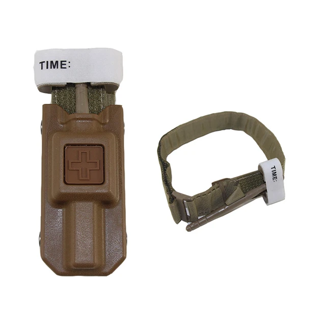 Torniquete táctico de rescate con una mano, equipo hemostático militar para  primeros auxilios al aire libre, emergencia IFAK - AliExpress