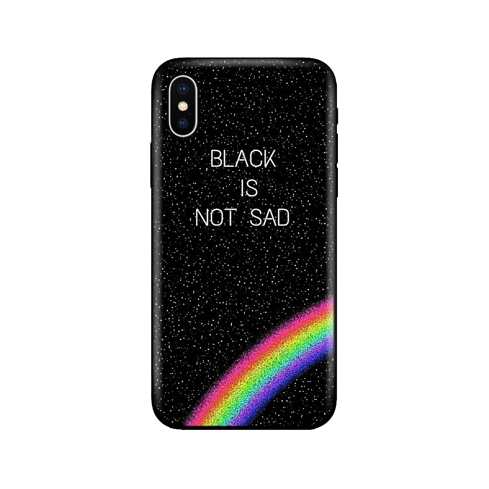 Черный чехол ТПУ для iphone 5 5s se 6 6s 7 8 plus x 10 силиконовый чехол для iphone XR XS 11 pro MAX чехол черный белый простой дизайн - Цвет: 40041