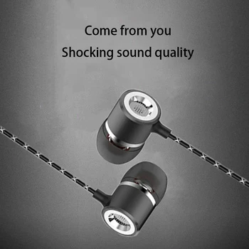 

3.5mm Jack Earphone For iPhone Xiaomi Huawei MP3 Player Universal Hadphones Wired Control With Mic Mobile Phone Headset