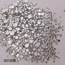 Маникюр новые продукты размер смешанный со стразами серебряное дно ярко красный белый AB пять цветов Искусственный ao галстук алмаз ювелирные изделия