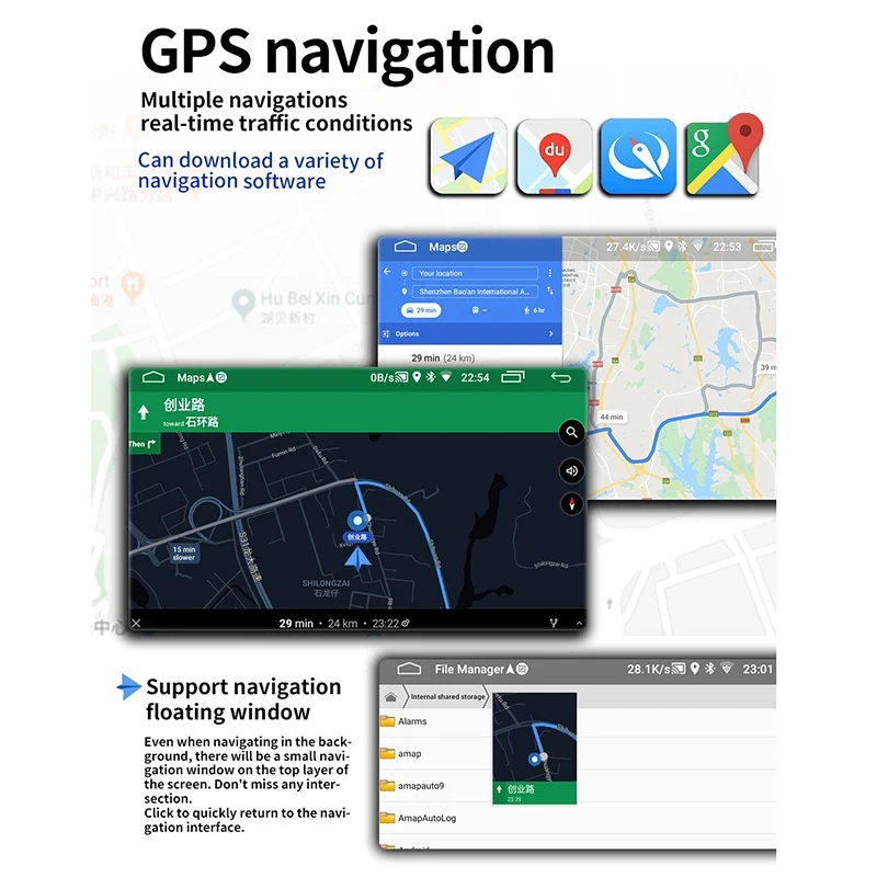 2Din 9 дюймов Автомобильный MP5 мультимедийный видео плеер gps навигация wifi Android 8,0 автомобильное радио Зеркало Ссылка стерео аудио с камерой для S
