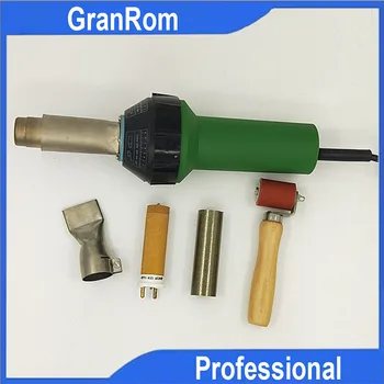 Cheap Hot Air Welding Gun Heat Gun Plastic Welder With Heating Element 40mm Flat Roof Welding Nozzle+40mm Rubber Pressure Roller