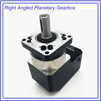 

10:1 Right Angled Turning Planetary Reducer Gearbox 90Degree Reversing Corner Reducer for NEMA24 60mm 200W 400W 600W Servo Motor