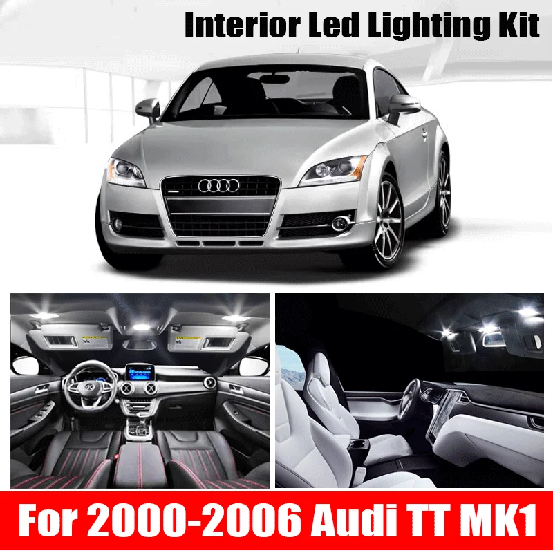 14 шт. ультра яркие внутренсветодиодный лампы Canbus Kit для 2000 2006 Audi TT MK1