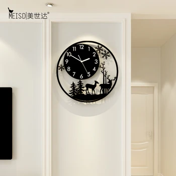 

MEISD Modern Designer Metal Wall Clock Quality Horloge Wall Decoration Quartz Hanging Clocks on The Wall Watch Free Shipping