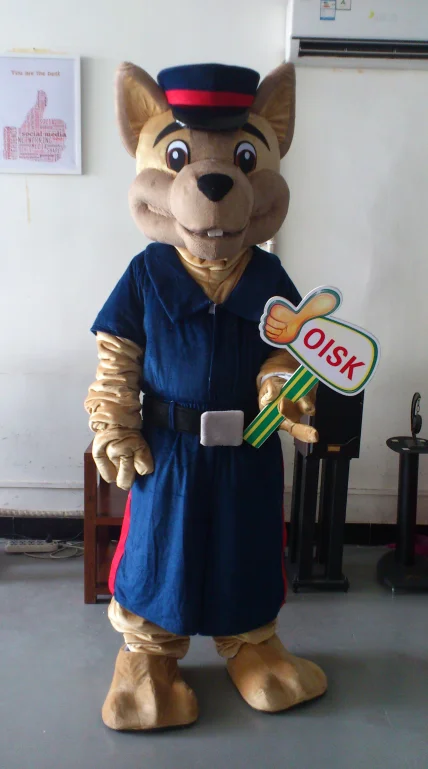 Ohlees police dog mascot costume picture is example only do custom according to customer design | Тематическая одежда и