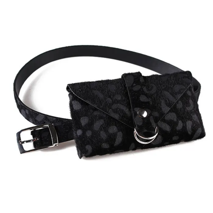 Women Waist Bag Leopard Adjustable Belt Pack Purse for Mobile Phone Keys Money KS-shipping