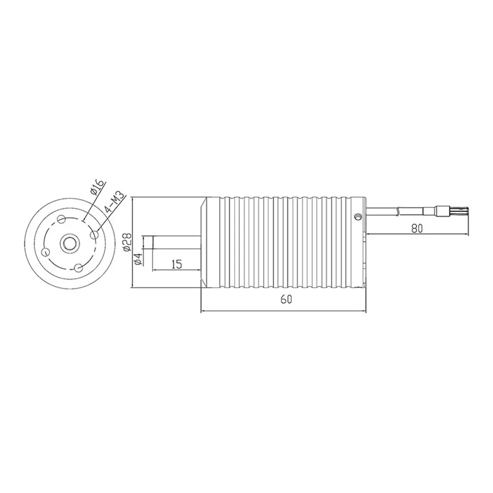XTI-2860 2190KV/2040KV/1840KV 4 мм бесщеточный бездатчиковый мотор для 1/10 Багги большой ноги RC автомобиль/400-550 мм лодка RC корабль/68 мм EDF часть