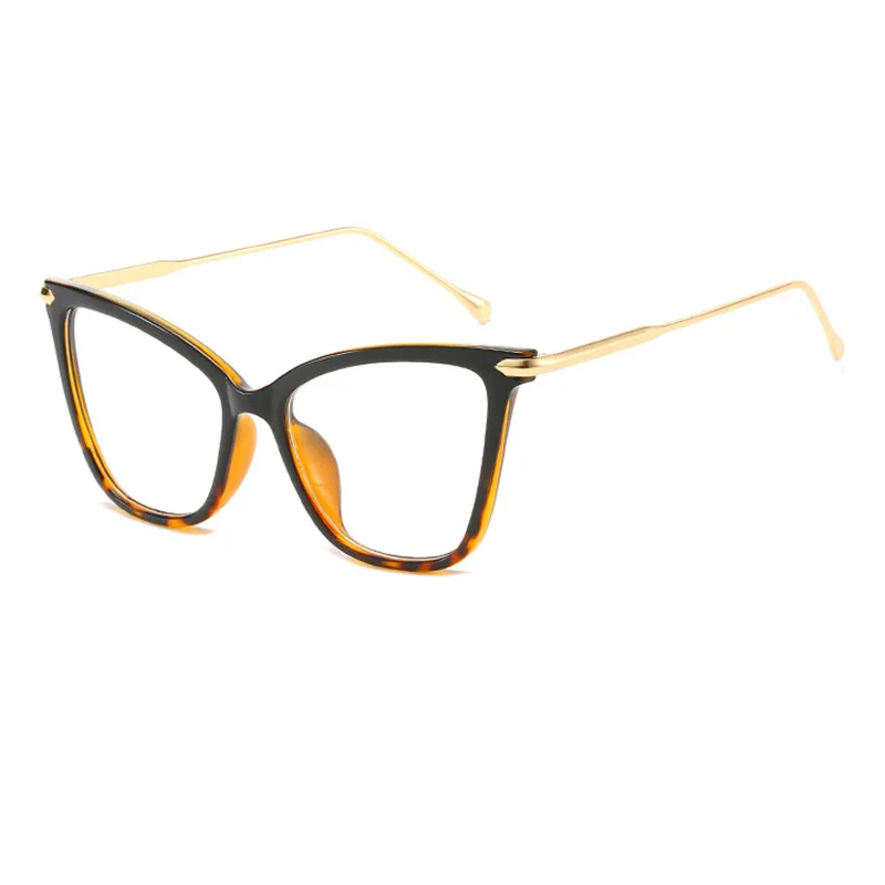 Black Leopard RBENN Cat Eye Reading Glasses Women Fashion Big Frame Presbyopia Eyewear for Ladies Reading Glasses+0.75 1.75 2.75 3.75 4.5 5.0 - Цвет оправы: Black Leopard