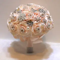 Круглые кристаллы Румяна Свадебный букет КАПЛЕВИДНАЯ бабочка брошь букет альтернатива букеты каскадные хрустальные свадебные цветы