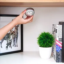 3 светодиодный настенный светильник кухонный шкаф Освещение для шкафа наклейка Сенсорная лампа светильник в шкаф Беспроводной магнитный коридор, лестница освещение