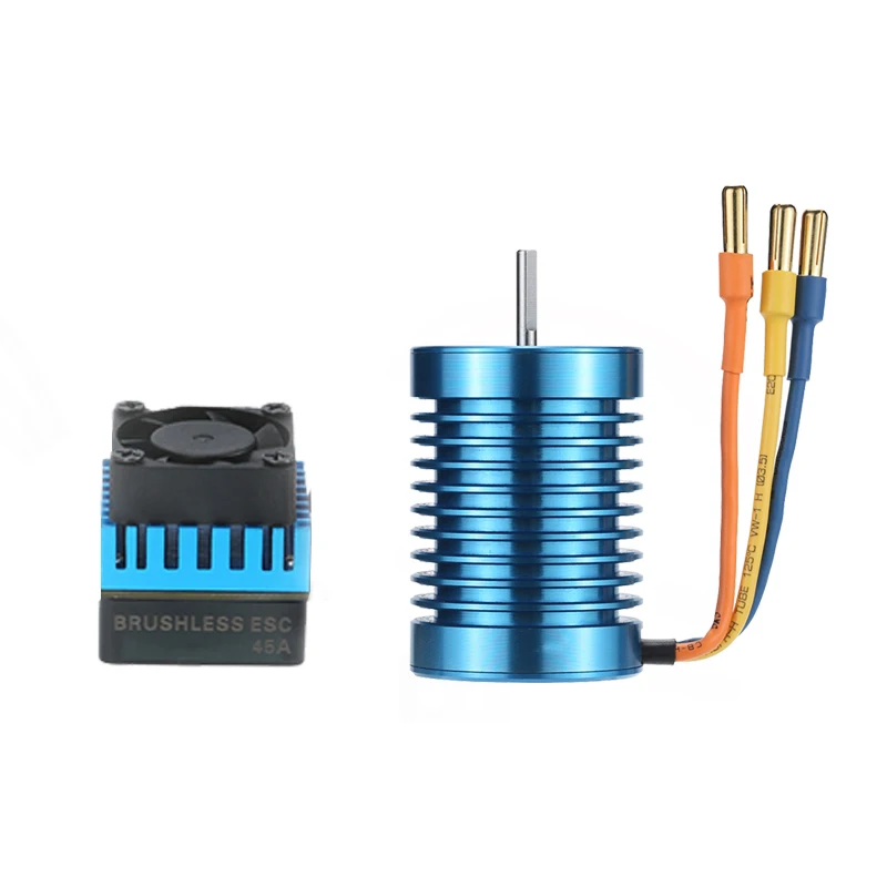 SURPASSHOBBY F540 3000/3300/3930/4370KV бесщеточный водонепроницаемый двигатель + 45A ESC для 1:10 RC