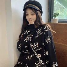 2020 Spring Sweatshirt Cotton Fashion Hoodies Letters Street Hip Hop Pastel Sweatshirt Women Loose Hoodie Sudaderas Para Mujer