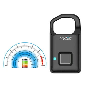 

Hot Sale Portable USB Rechargeable Smart Fingerprint Door Lock Home Warehouse Luggage Bag Bike Bicycle Electronic Padlock
