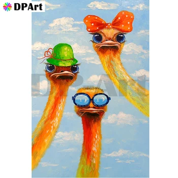 

Diamond Painting 5D Full Square/Round Drill Ostrich Daimond Embroidery Painting DIY Cross Stitch Mosaic Picture Wall Art M1836