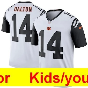 Молодежи Цинциннати A.J. Зеленый Joe Mixon Geno Atkins Andy Dalton Tyler Eifert игровая цветная Футбольная форма - Цвет: Коричневый