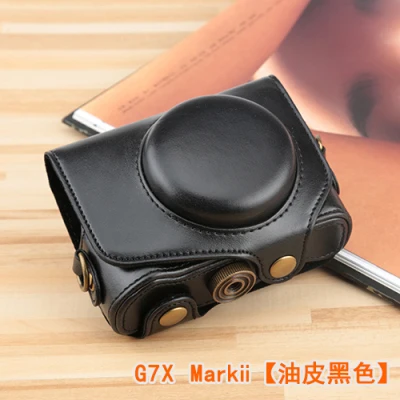 Waterproof Photo Digital Camera PU leather Bag Body cover Case For