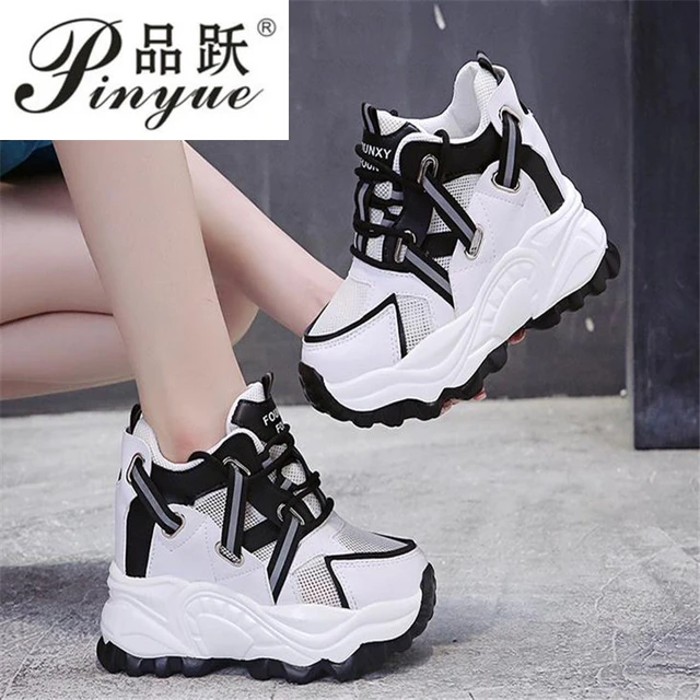 zapatillas mujer deportivas ofertas zapatillas plataforma mujer zapatos  plataformaZapatillas de deporte con cuña para mujer, zapatos informales de  tacón alto transpirables a la moda, vulcanizados, con plataforma, otoño -  AliExpress