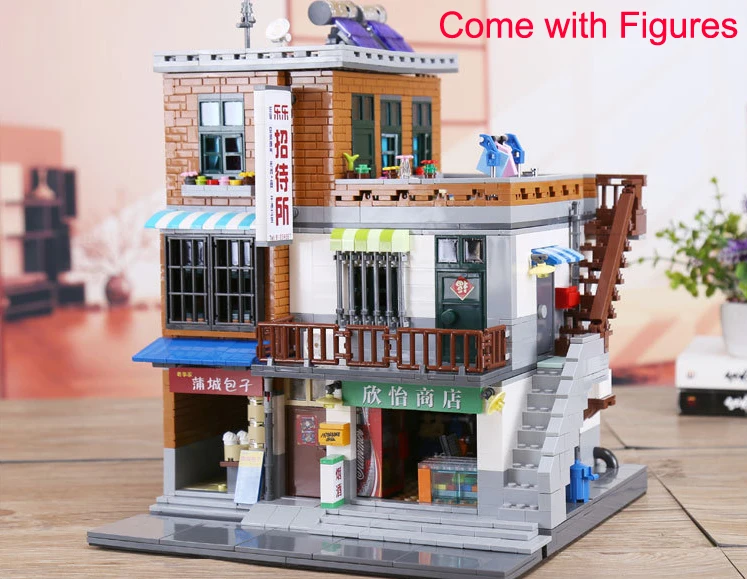 DHL 01013, китайские строительные игрушки MOC, городской набор для строительства деревни, строительные блоки, кирпичи, Развивающие детские игрушки, модель, новые подарки