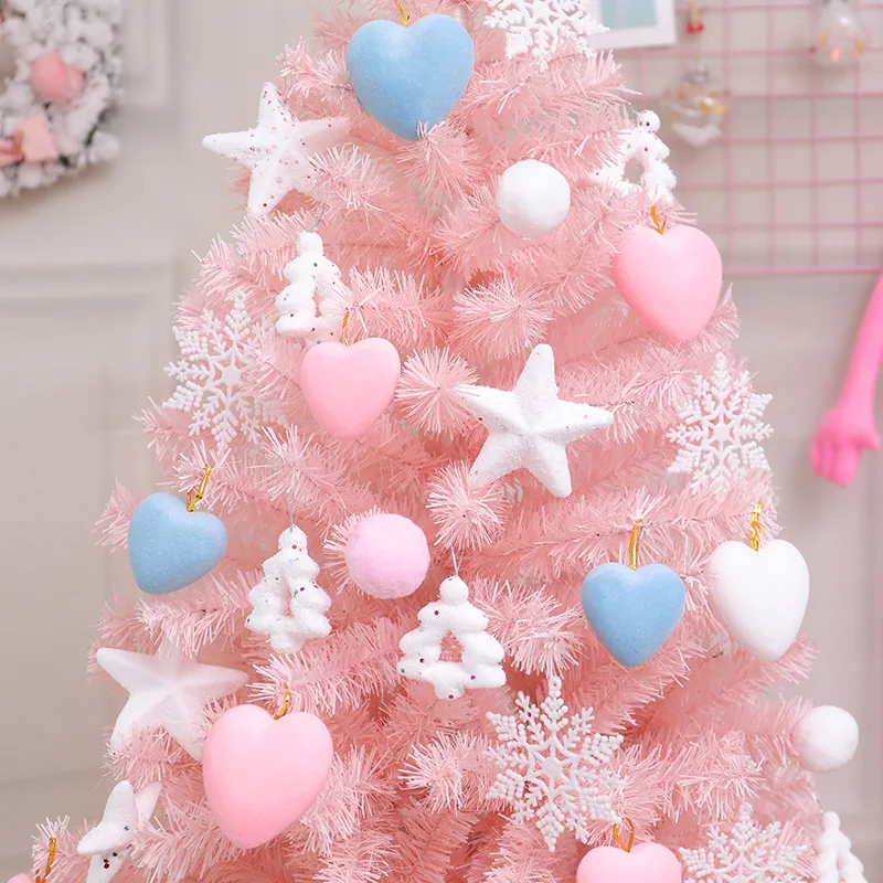 180 см, розовая Рождественская елка для детей, подарок для девочек, украшения для дома, новогодние, праздничные, вечерние, милые, Рождественская сосна