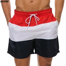 LOOZYKIT летние мужские 1 шт в полоску для плавания, быстросохнущие пляжные шорты с карманами для серфинга, бега, плавания, ming, Водонепроницаемые шорты