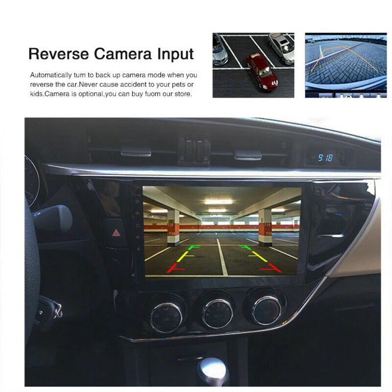 10,1 дюймов 2 Din Android 8,1 автомобильный Радио gps wifi плеер для Toyota Corolla