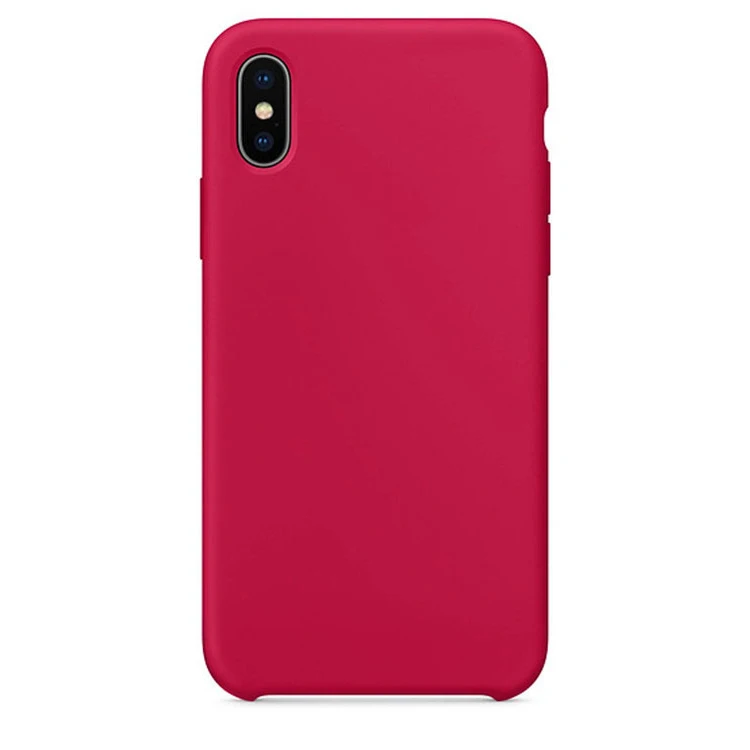 Официальный силиконовый чехол для iPhone 7 8 Plus, задняя крышка с логотипом для Apple iPhone 11 Pro XR X XS MAX 6 6S PLUS, чехол - Цвет: Rose Red