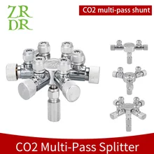 Wyin aquário de aço inoxidável multi maneira co2 distribuidor divisor válvula agulha, válvula retenção bolha contador para solenóide regulat