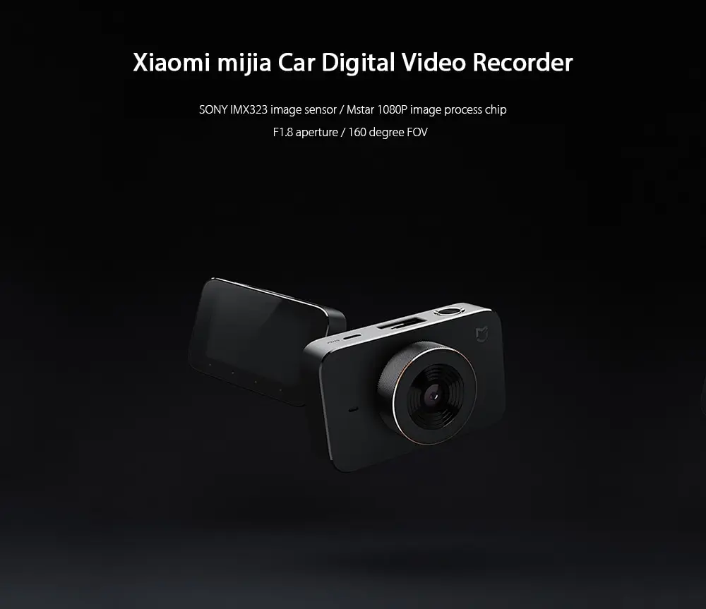Xiaomi MIJIA 3,0 дюймовый DVR 1080P WI-FI наблюдение за парковкой цифрового видео Регистраторы с 160 градусов Широкий формат китайская версия