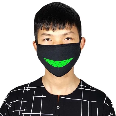 1Pc Cotton Anti-Dust Face Mouth Mask Fluorescent Earloop Fashion Windproof Cover - Color: K16