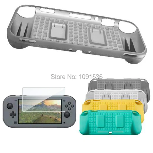 

Switch Lite Gamepad Protector Soft TPU Game Pad Back Case with 2 Game Card Groove Controller Accessory